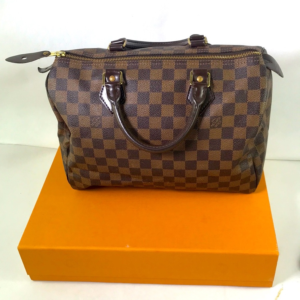 Speedy 30 damier ebene Louis Vuitton - Picture 2 of 15